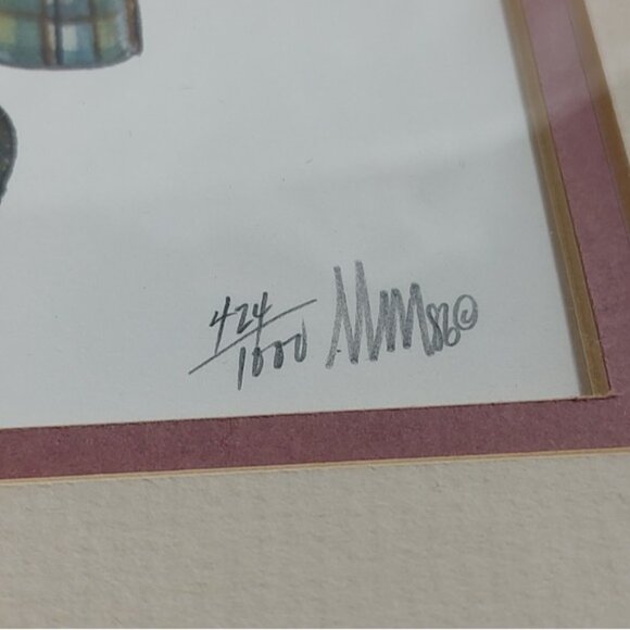 P. Buckley Moss Malcolm Signed Numbered Print - Picture 3 of 6